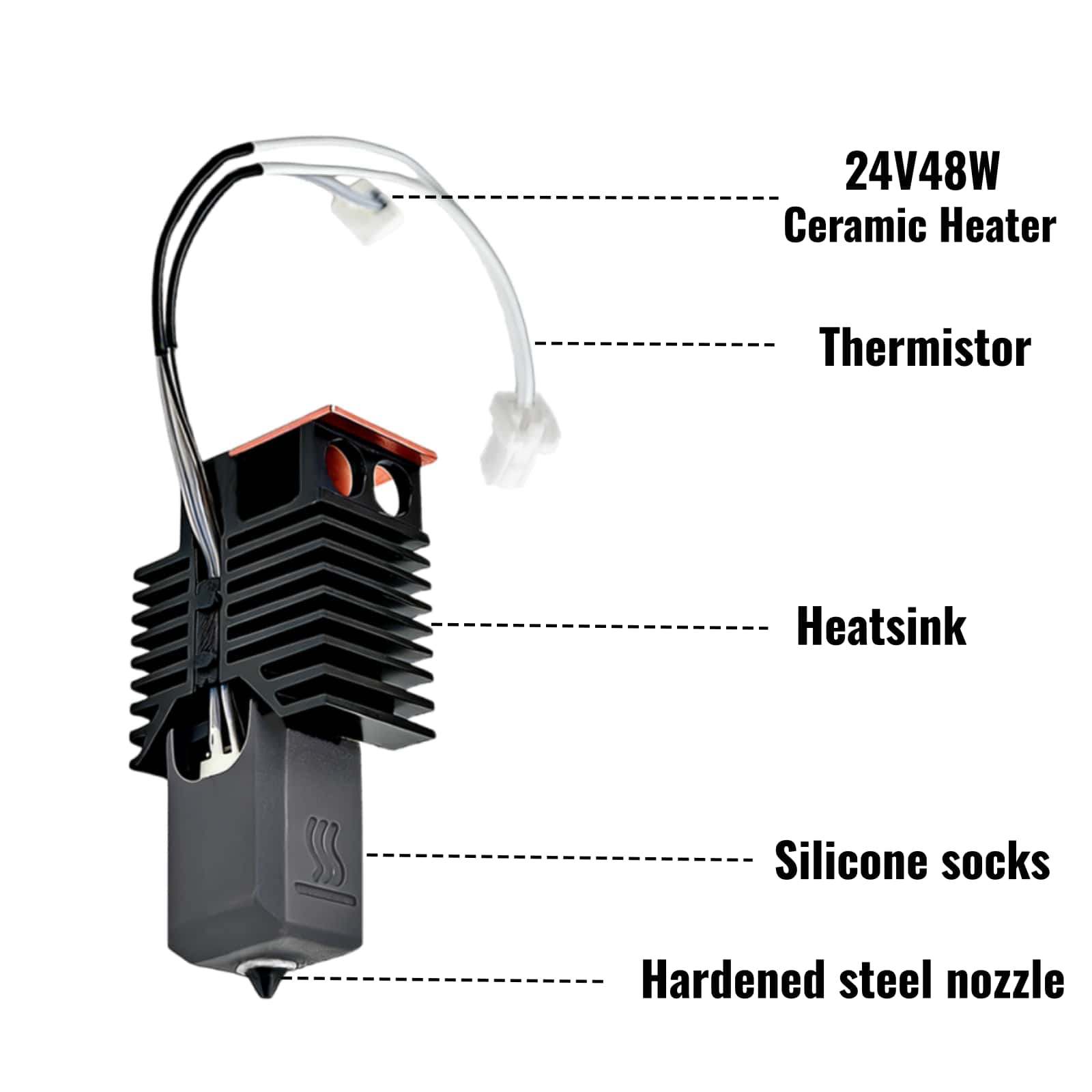 Verhard stalen nozzle hotend v - High Flow Ceramic Hotend recensie en prijs